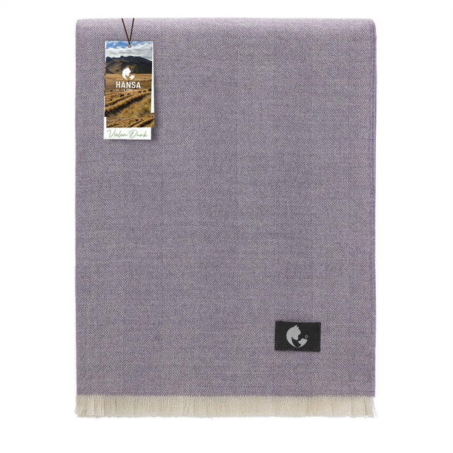 Baby Alpaka Plaid Decke Wild Lavender Weave