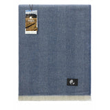 Baby Alpaka Plaid Decke Sky Blue Weave