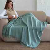 Baby Alpaka Plaid Decke Forest Mist Melange