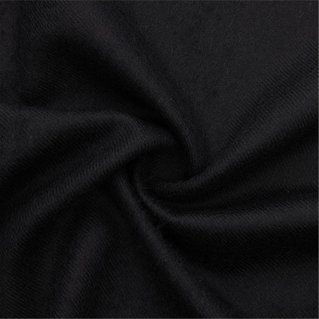 Baby Alpaka Plaid Decke Black Uni