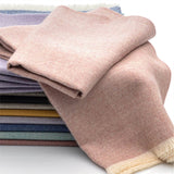 Baby Alpaka Plaid Decke Wild Lavender Melange