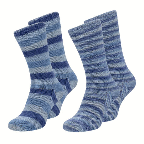 alpacare® Baby Socks waschbar Story Set - 2x112g Alpakawolle Horizon Blues