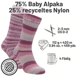 alpacare® Baby Socks waschbar Story Set - 2x112g Alpakawolle Morning Love