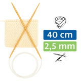PONY® Bamboo Rundstricknadel 2,50 mm / 40 cm