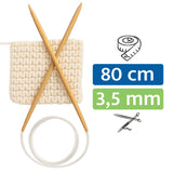 PONY® Bamboo Rundstricknadel 3,50 mm / 80 cm