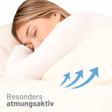 ALPAWOOL® Sommer Bettdecke 135 x 200 cm mit 800 g Premium Alpaka Vers. 2.0