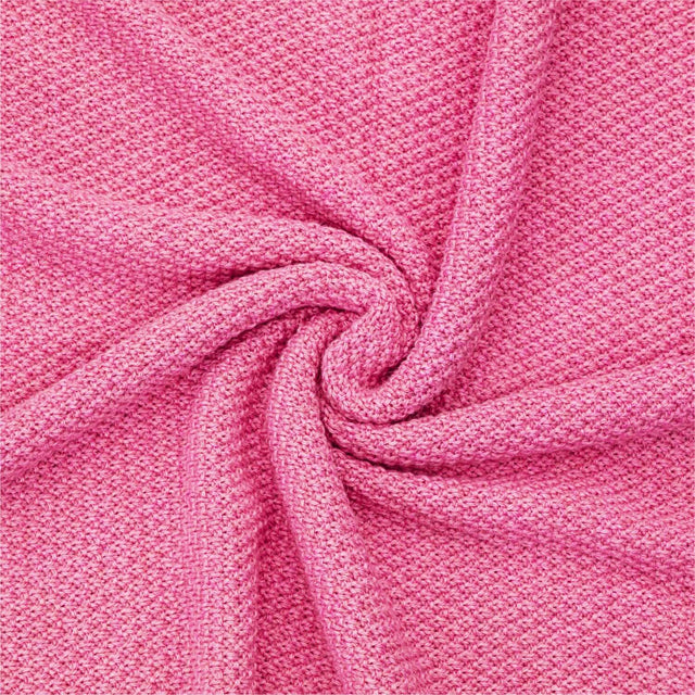 alpacare® baby blanket 100% baby alpaca wool raspberry cream melange (HF191)