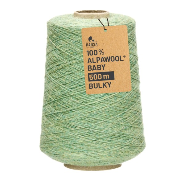 Alpawool® Baby 50 Bulky HF283 - 500g Alpakawolle Kone Lindenblüte Melange