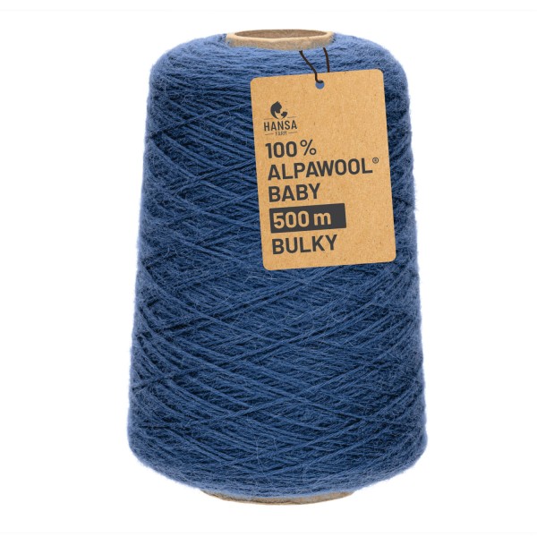 Alpawool® Baby 50 Bulky CF245 - 500g Alpakawolle Kone Jeansblau