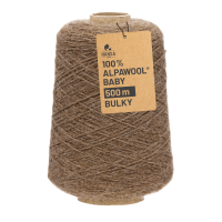 500g Baby Alpakawolle BULKY Kone Braun (NFA06)