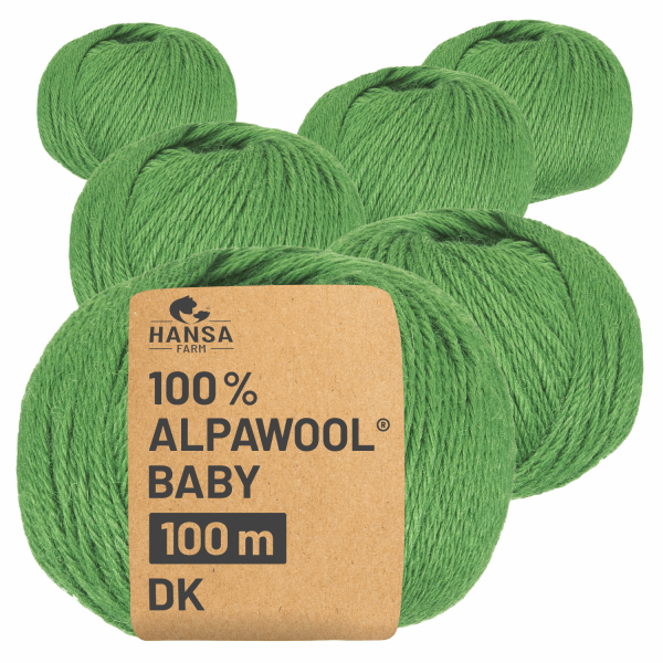 Alpawool® Baby 100 DK CF284 - 6x50g Alpakawolle Salbei
