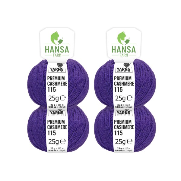 100g Premium Cashmere Wolle 6/28 aus Italien Lavendel (CA203)