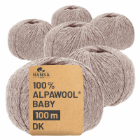 300g Baby Alpakawolle DK Sand heather (HF324)