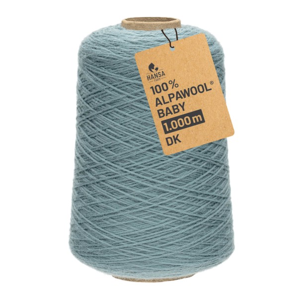 Alpawool® Baby 100 DK CF243 - 500g Alpakawolle Kone Eisblau