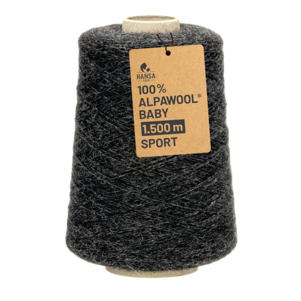 Alpawool® Baby 150 Sport NFA14 - 500g Alpakawolle Kone Anthrazit