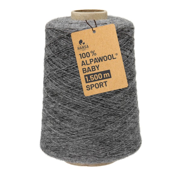 Alpawool® Baby 150 Sport NFA12 - 500g Alpakawolle Kone Dunkelgrau