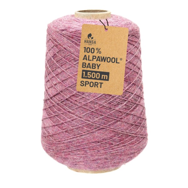 Alpawool® Baby 150 Sport HF197 - 500g Alpakawolle Kone Beere Melange