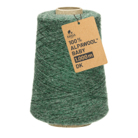 500g Baby Alpakawolle DK Kone Smaragd heather (HF275)