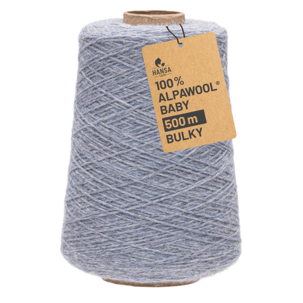 Alpawool® Baby 50 Bulky HF241 - 500g Alpakawolle Kone Gletscher Melange