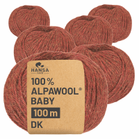 300g Baby Alpakawolle DK Herbstlaub heather (HF158)