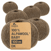 300g Baby Alpakawolle DK Braun (NFA06)