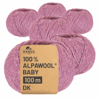 300g Baby Alpakawolle DK Beere heather (HF197)