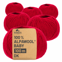 300g Baby Alpakawolle DK Rot (CF177)