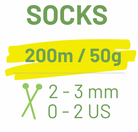 Sock-mit-Needles_Gelb