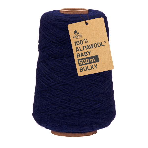 Alpawool® Baby 50 Bulky CF239 - 500g Alpakawolle Kone Dunkelblau
