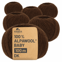 300g Baby Alpakawolle DK Schoko (NFA08)