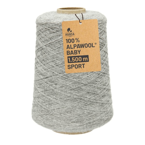 Alpawool® Baby 150 Sport NFA10 - 500g Alpakawolle Kone Hellgrau